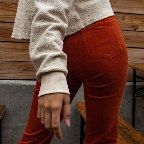 Line By K Mona corduroy orange pants - Picture 8 of 11